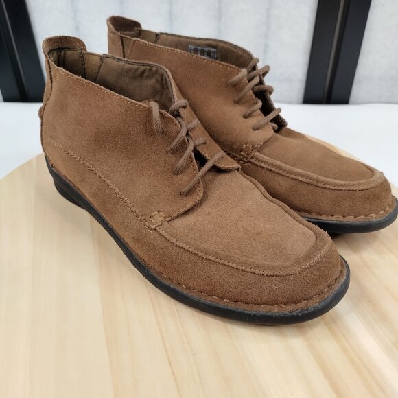 Clarks Collection Nikki Tan Suede Comfort Boho Ankle Boots Women US 9M - Picture 3 of 15